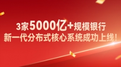 高效交付！3家5000亿+规模银行新主题系统成功上线！